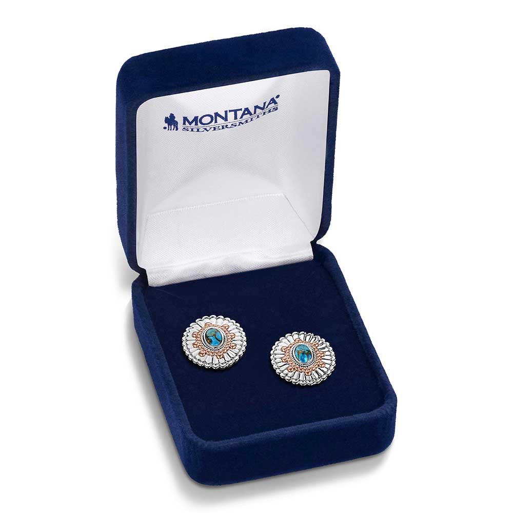 Women's Montana Silversmiths Turquoise Sunburst Earrings ER6399