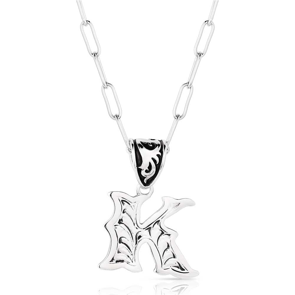 Montana Silversmiths Western Initial Necklace NC6096