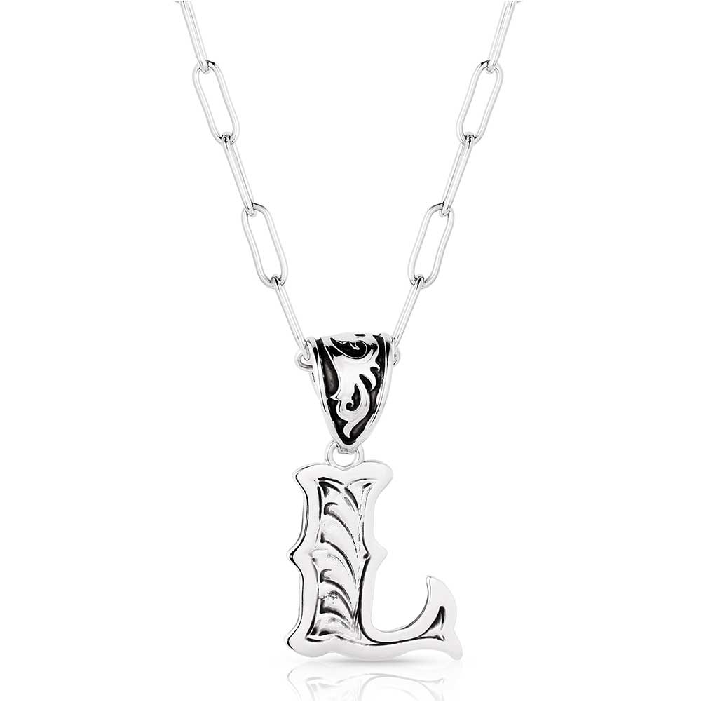 Montana Silversmiths Western Initial Necklace NC6096