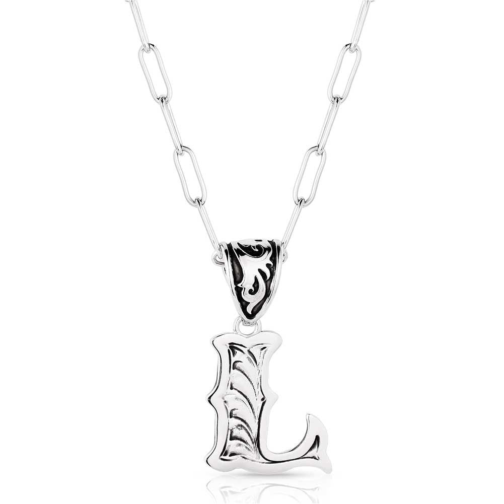 Montana Silversmiths Western Initial Necklace NC6096