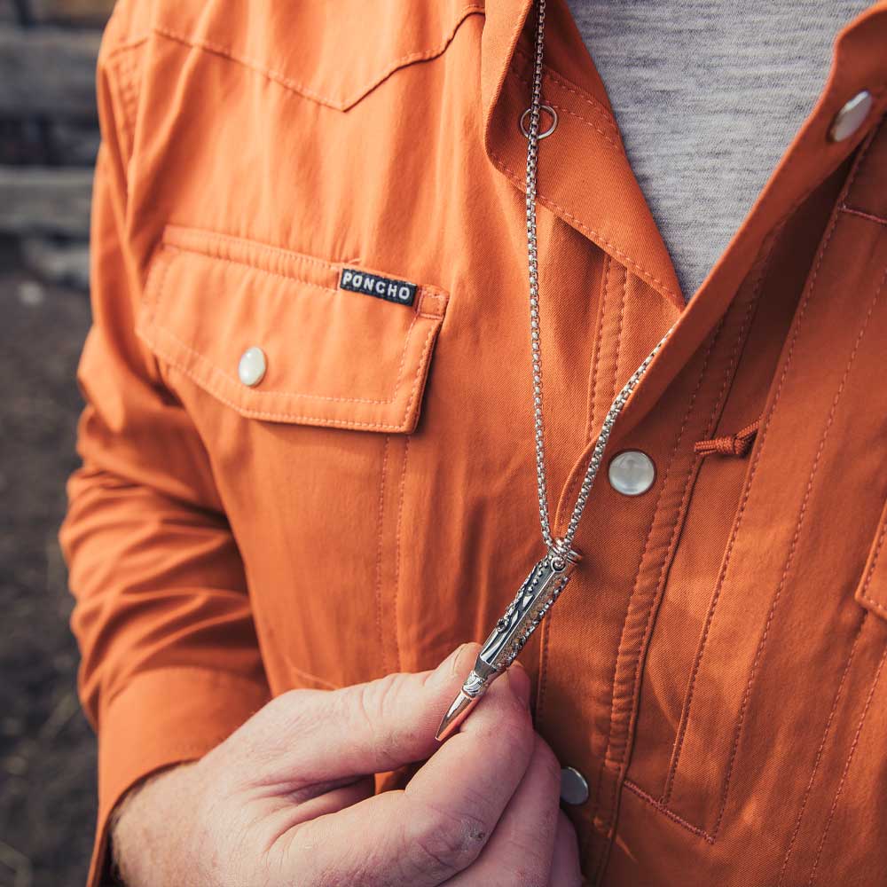 Men's Montana Silversmiths We The People Rifle Bullet Necklace NC6290