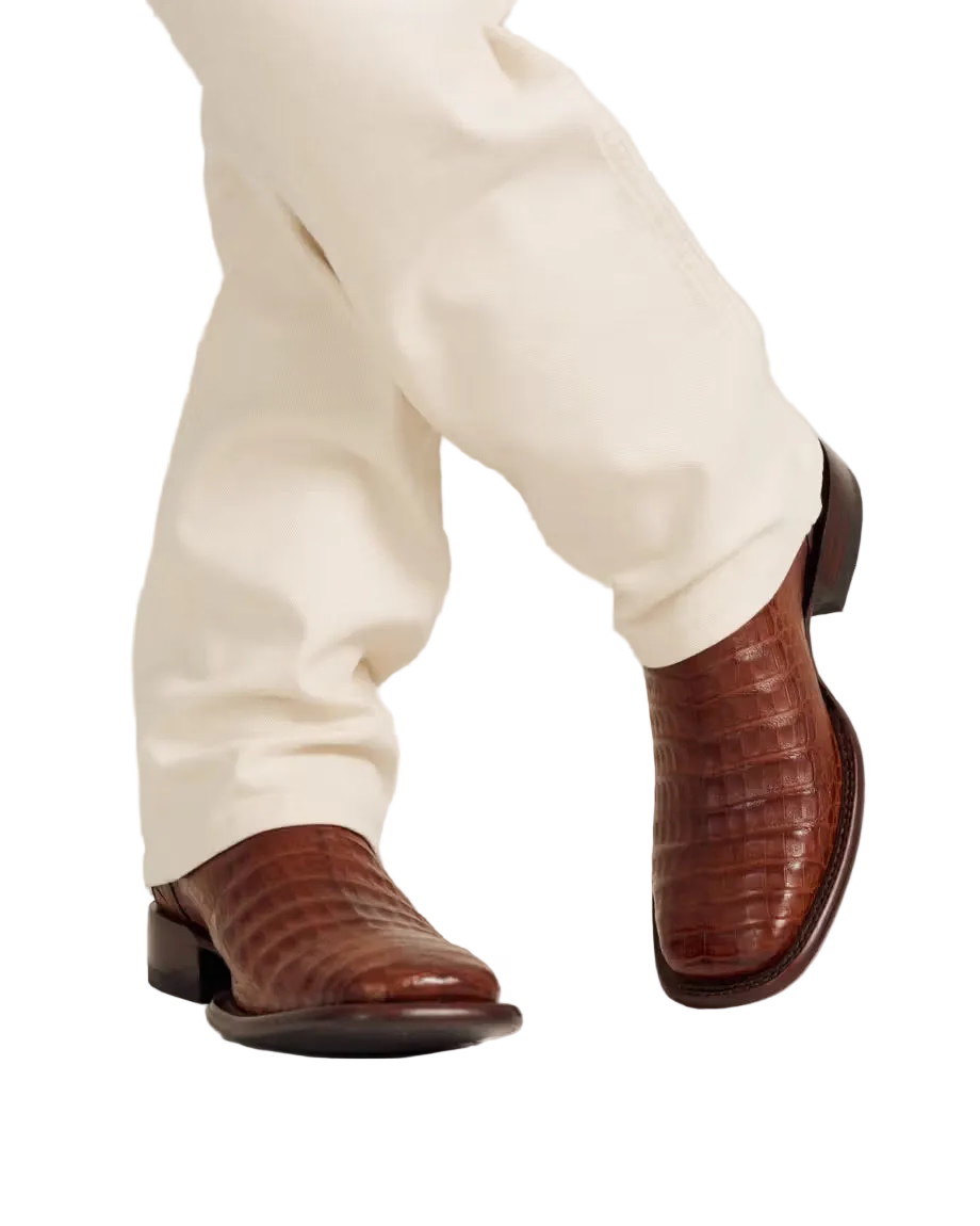 Tecovas Men's Dark Pecan Caiman The William M10069PEC
