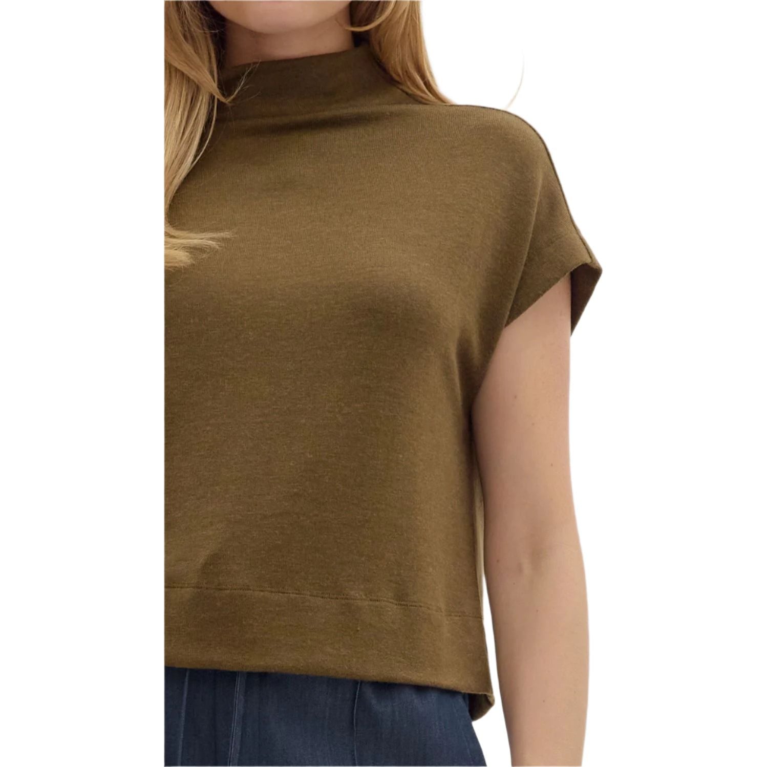 Women's Entro Solid Knit Pullover Top T27642 - Crazy House Western Wear