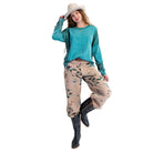 Women's Easel Thermal Mix Washed Terry Pullover