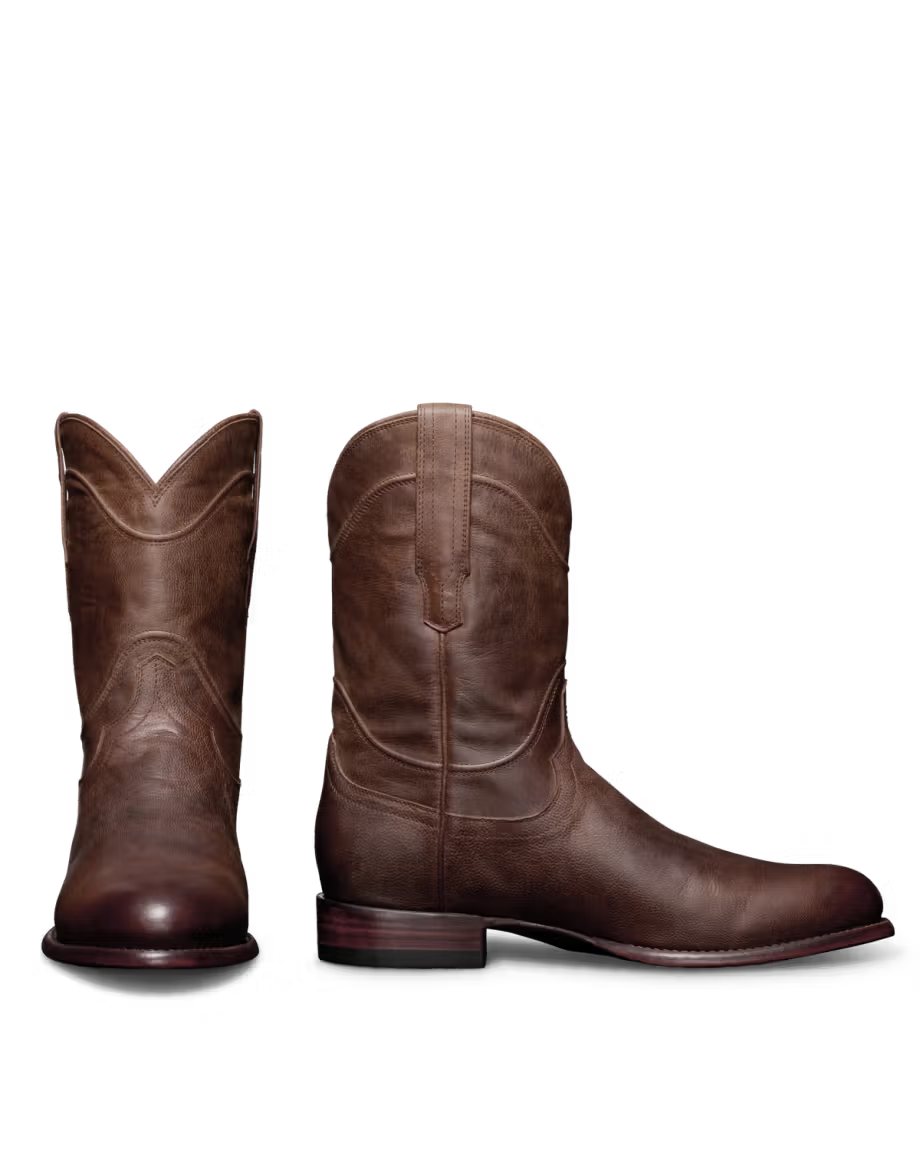 Tecovas Men's Cafe Goat The Earl Round Toe Boots M10002CAF