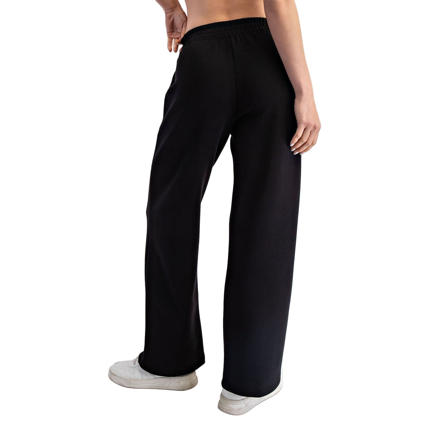 Women's Modal Scuba Pintuck Straight Pants P6408