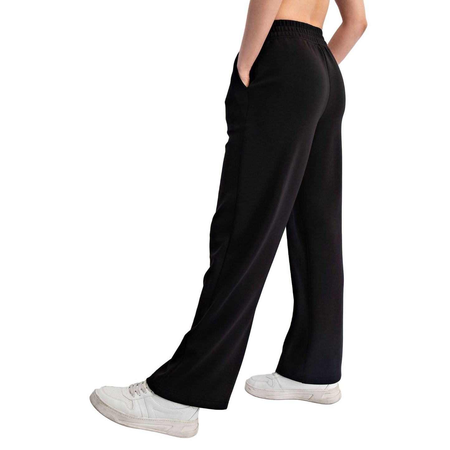 Women's Modal Scuba Pintuck Straight Pants P6408
