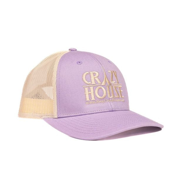 Lilac Trucker Snapback With Crazy House Stitching - Crazy House Western Wear