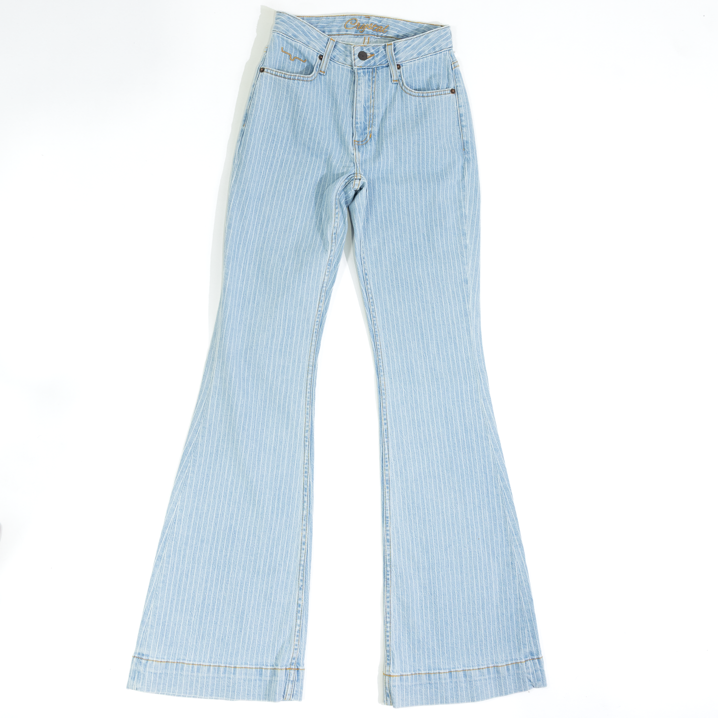 Women's Kimes Ranch Striped Light Wash Denim WJE0000028