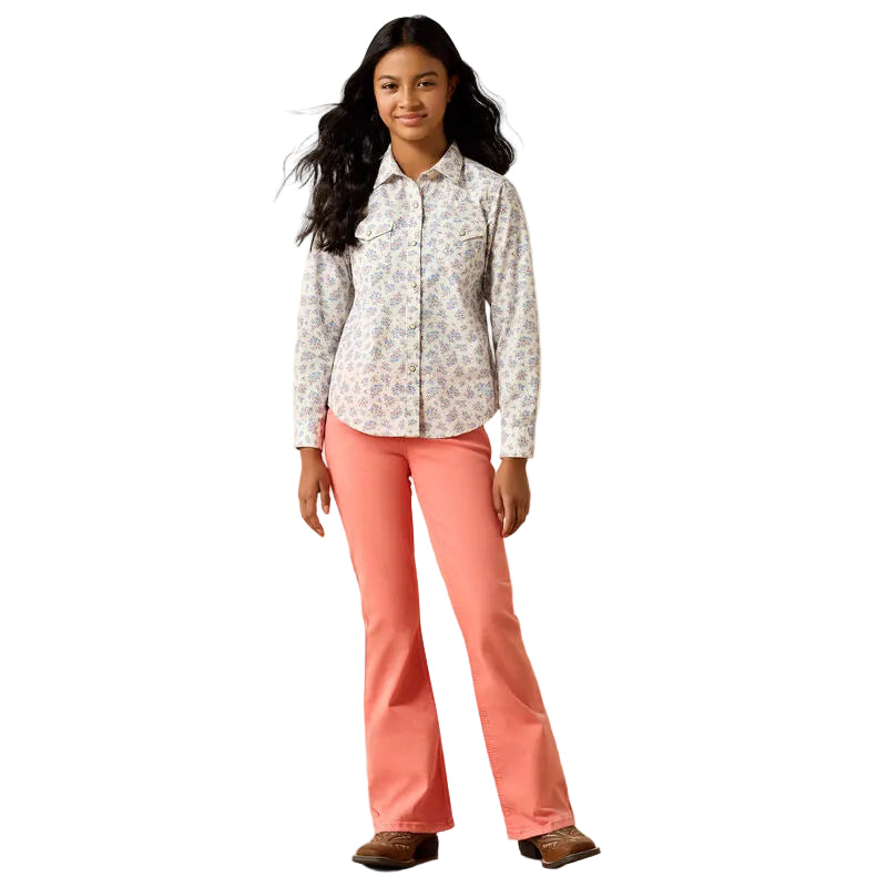 Girl's Ariat Multicolor Floral Stardust Longsleeve Shirt 10071120