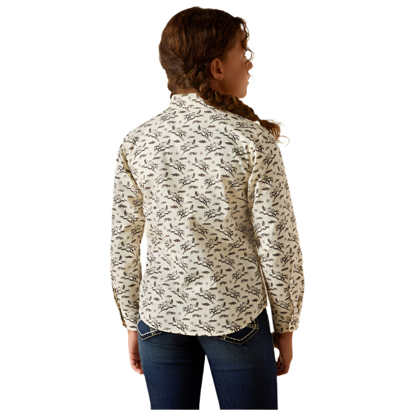 Girl's Ariat Rodeo Time Button Up Shirt 10062842 - Crazy House Western Wear