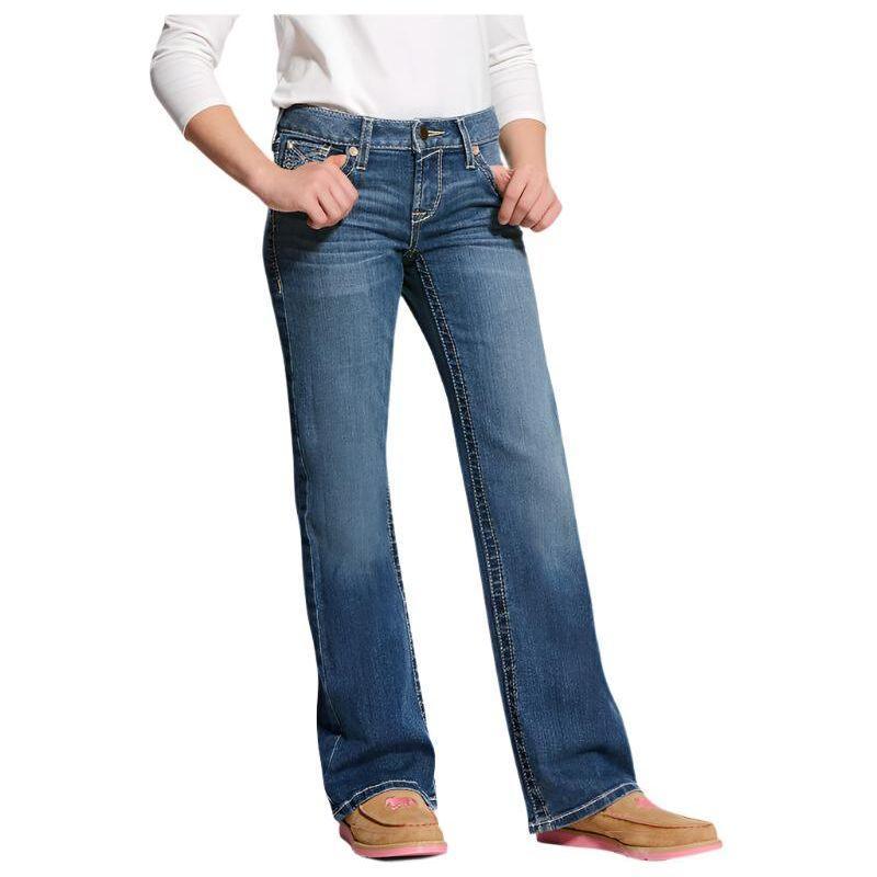 Girl's Ariat Whipstitch Boot Cut Jean 10025985 - Crazy House Western Wear