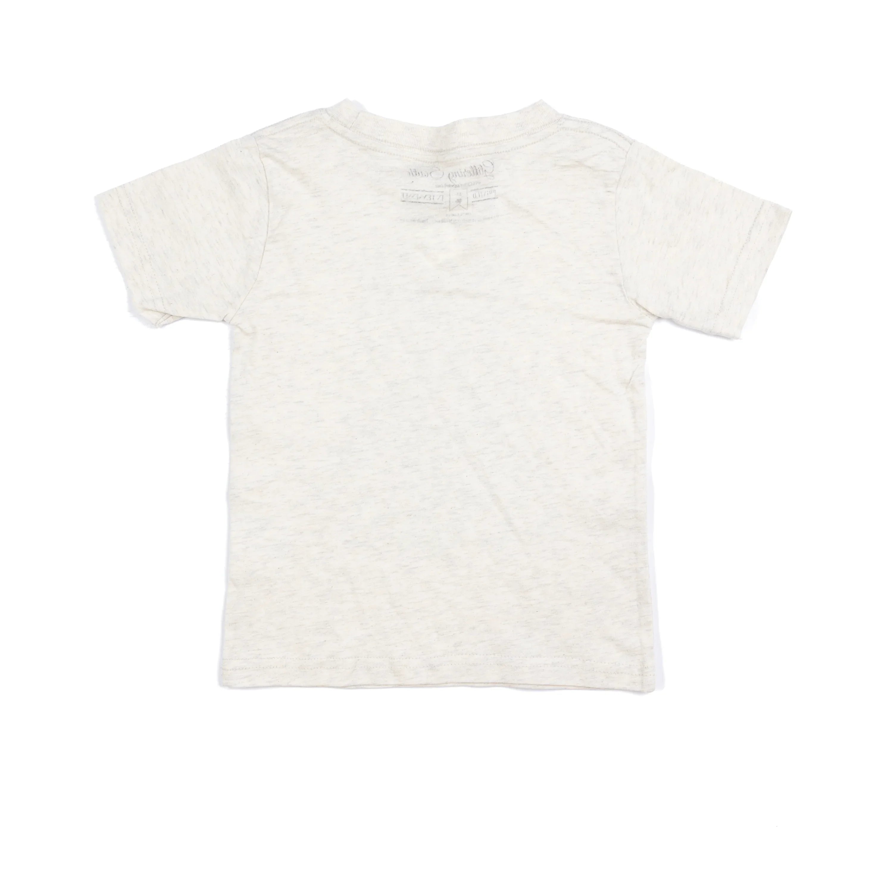 Girl's Beige Dot Bow Christmas Tree Short Sleeve T-shirt