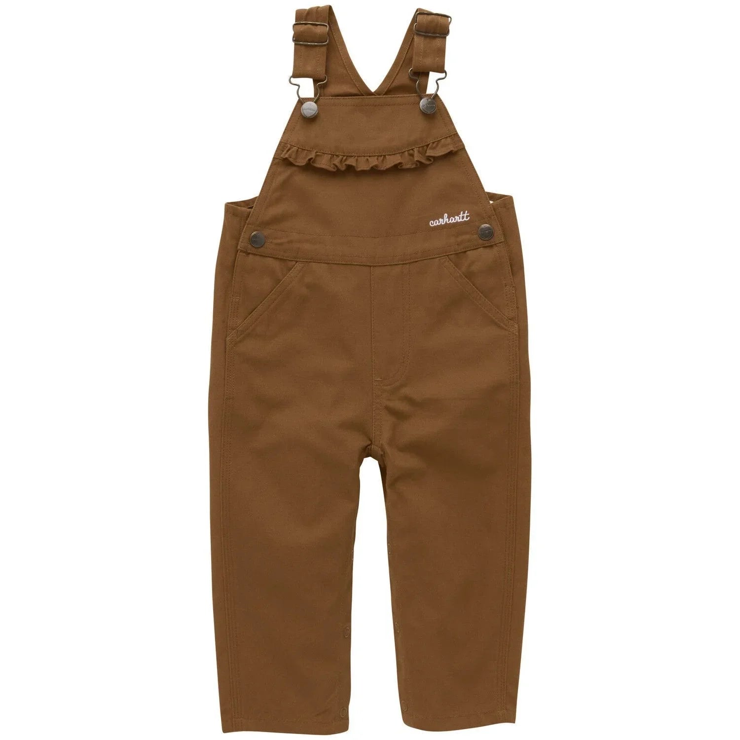 Girl's Carhartt Ruffle Print Overalls CM9757-D15
