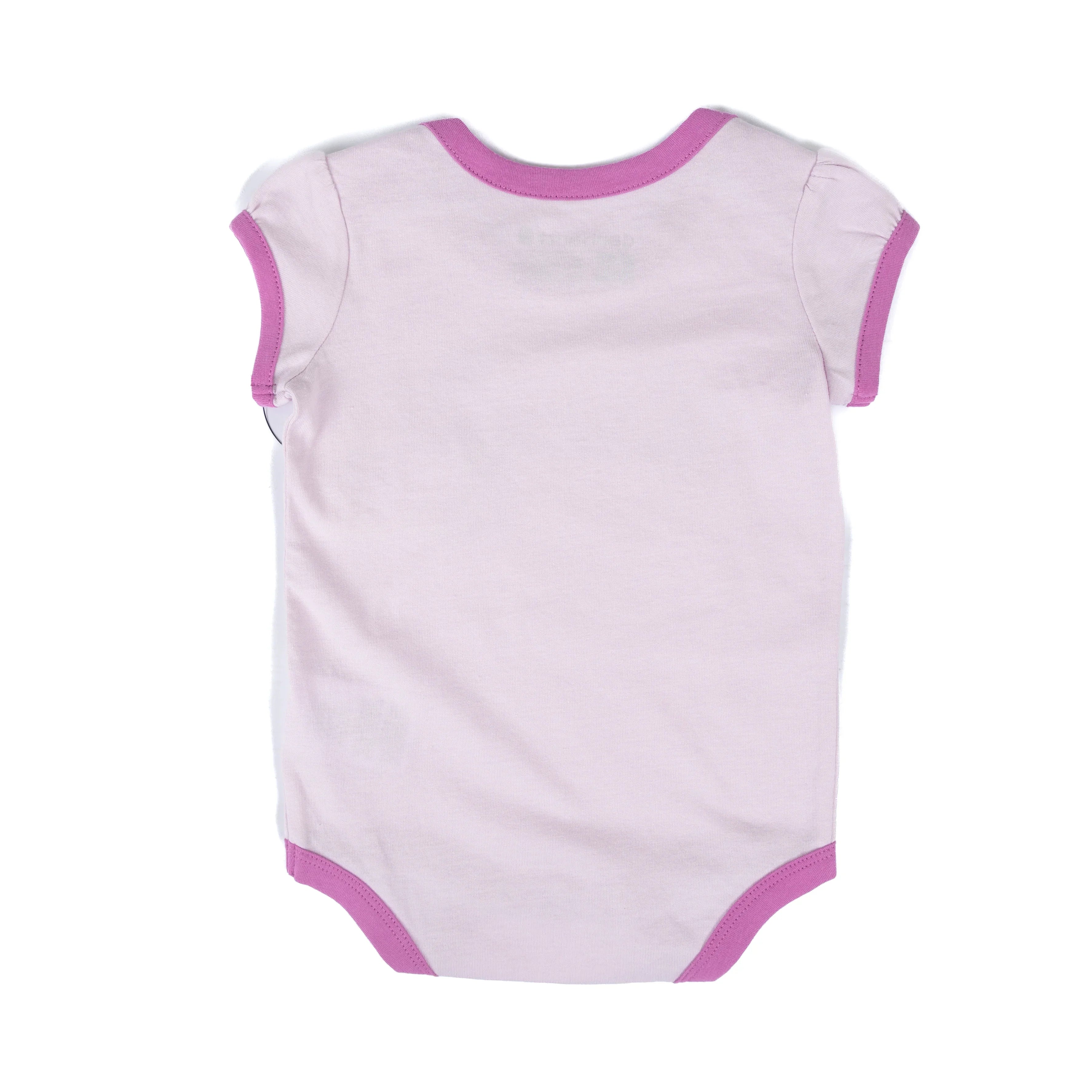 Girl's Carhartt Short Sleeve Light Pink Floral Bodysuit CA7191-CP74
