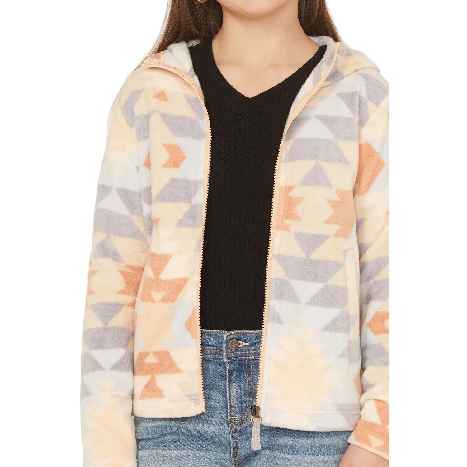 Girl's Cruel Multicolor Polar Fleece Jacket