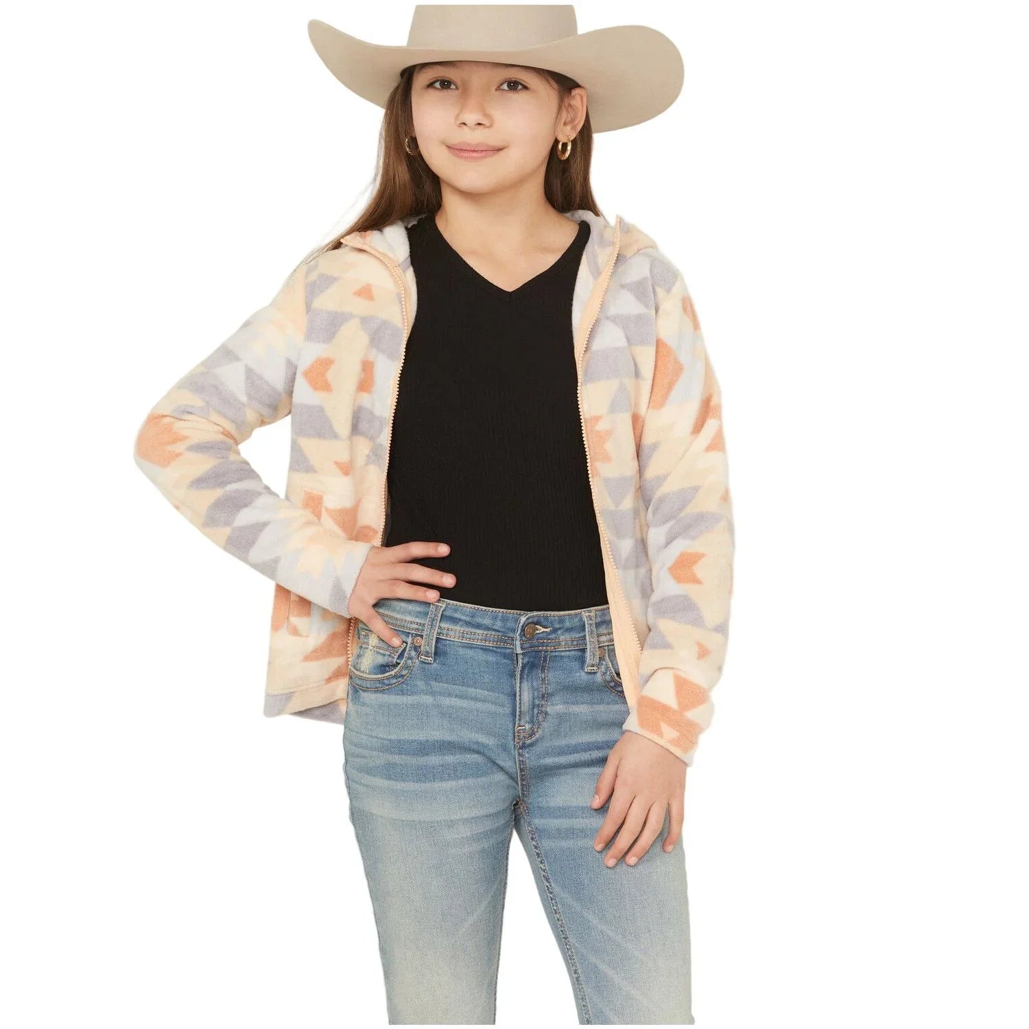 Girl's Cruel Multicolor Polar Fleece Jacket