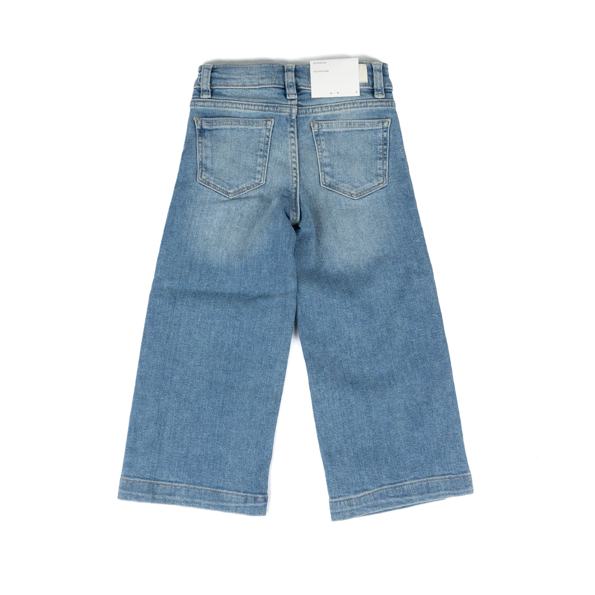 Girl's DL1961 Mid Wash Lily Wide Leg Jeans 27676
