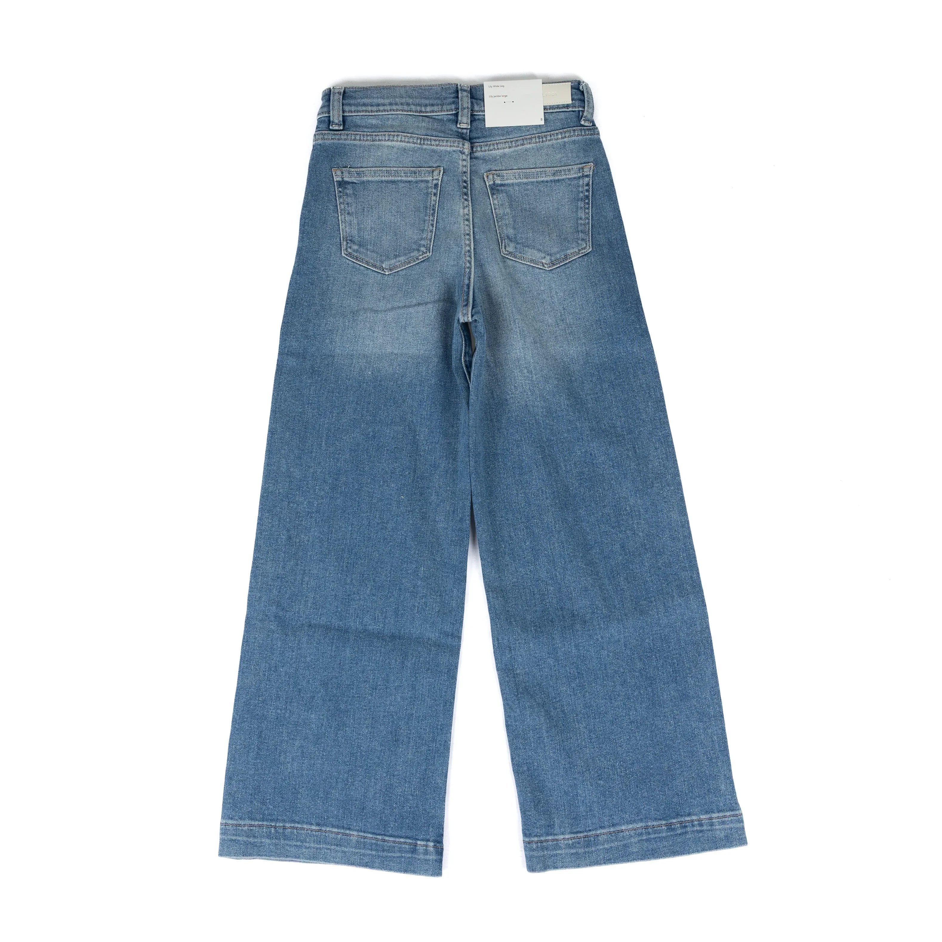 Girl's DL1961 Mid Wash Wide Leg Lily Jeans 27176-23