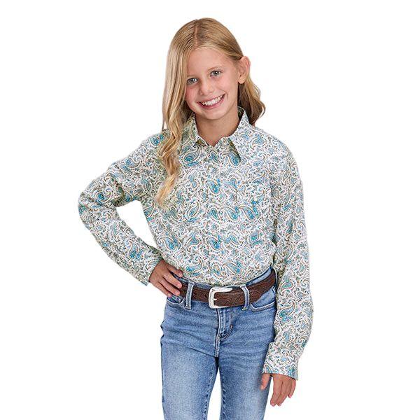 Girl's Long Sleeve Performance All Over Print Shirt 03-080-0064-0474