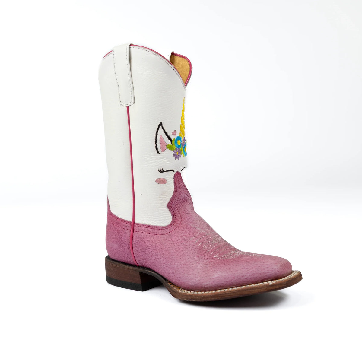 Girl's Macie Bean White and Pink Unicorn Boots