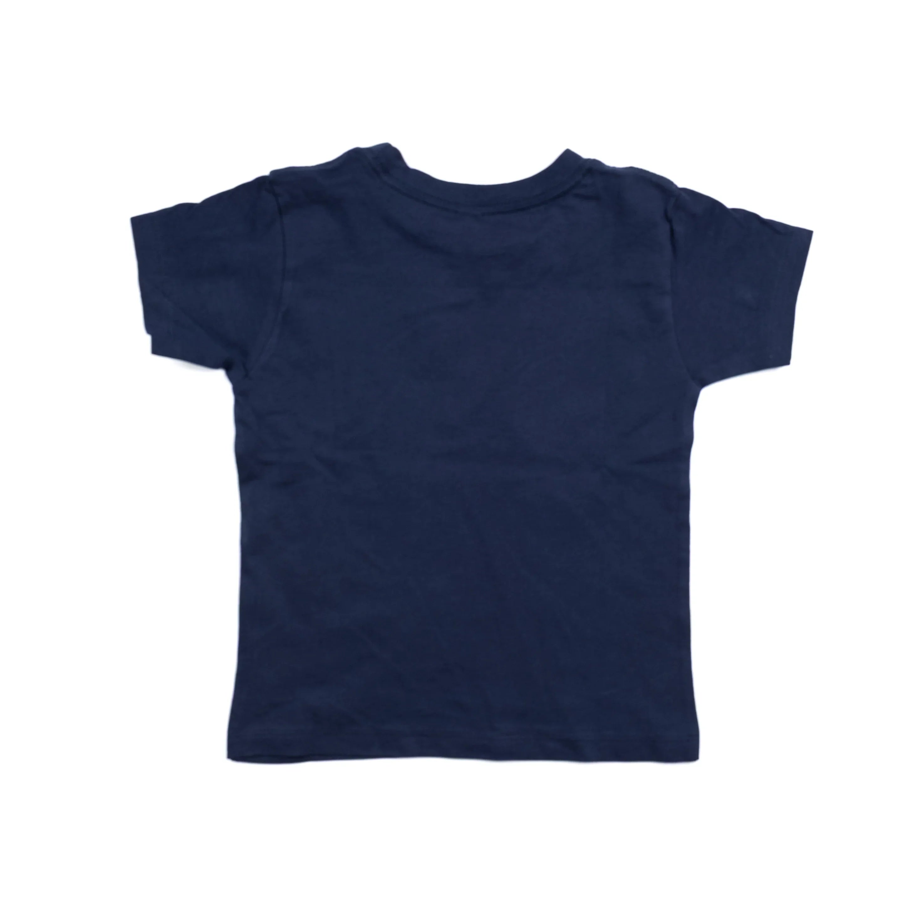 Girl's Navy Leopard Bronc Short Sleeve T-shirt