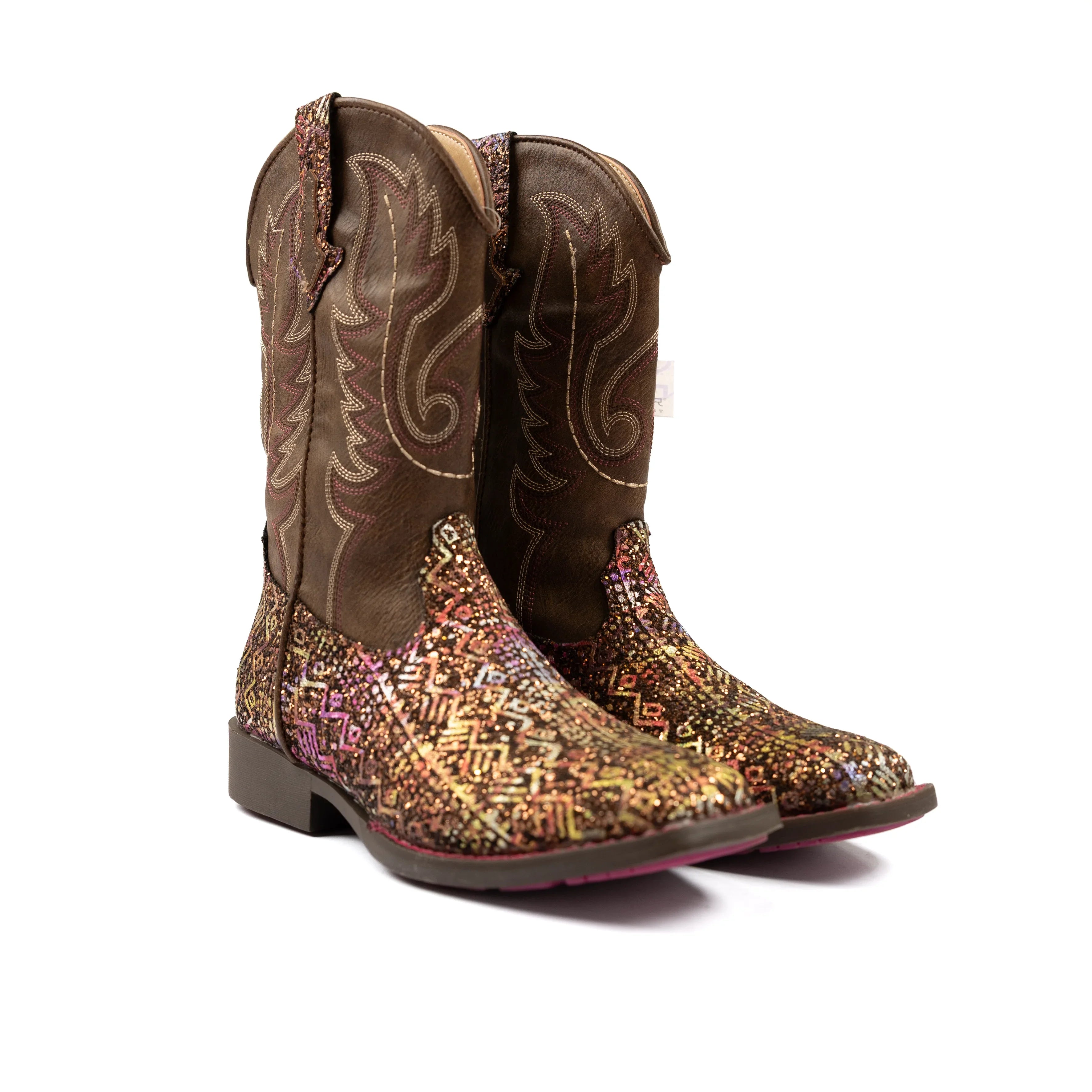 Girl's Roper Square Toe Glitter Vamp Western Boot 09-018-1225-2986