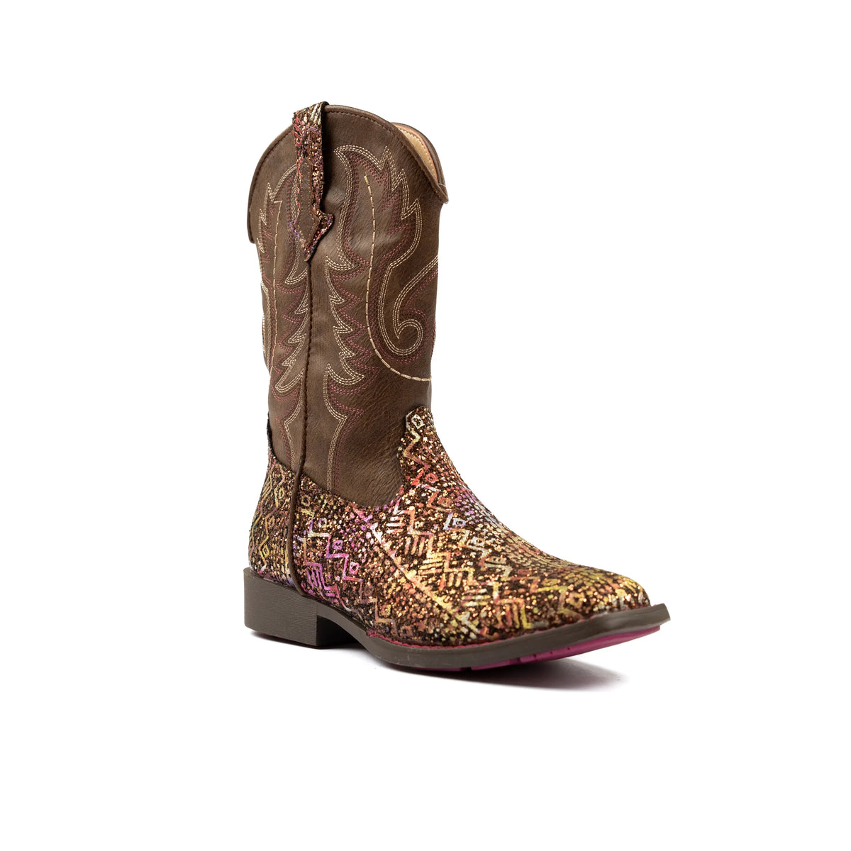 Girl's Roper Square Toe Glitter Vamp Western Boot 09-018-1225-2986