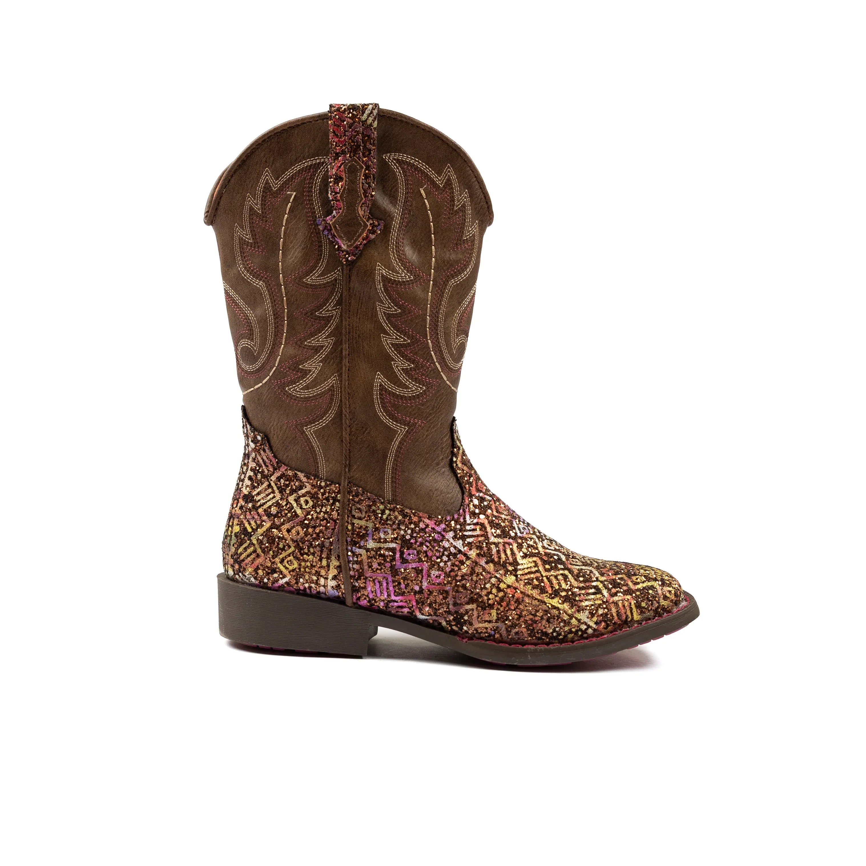 Girl's Roper Square Toe Glitter Vamp Western Boot 09-018-1225-2986