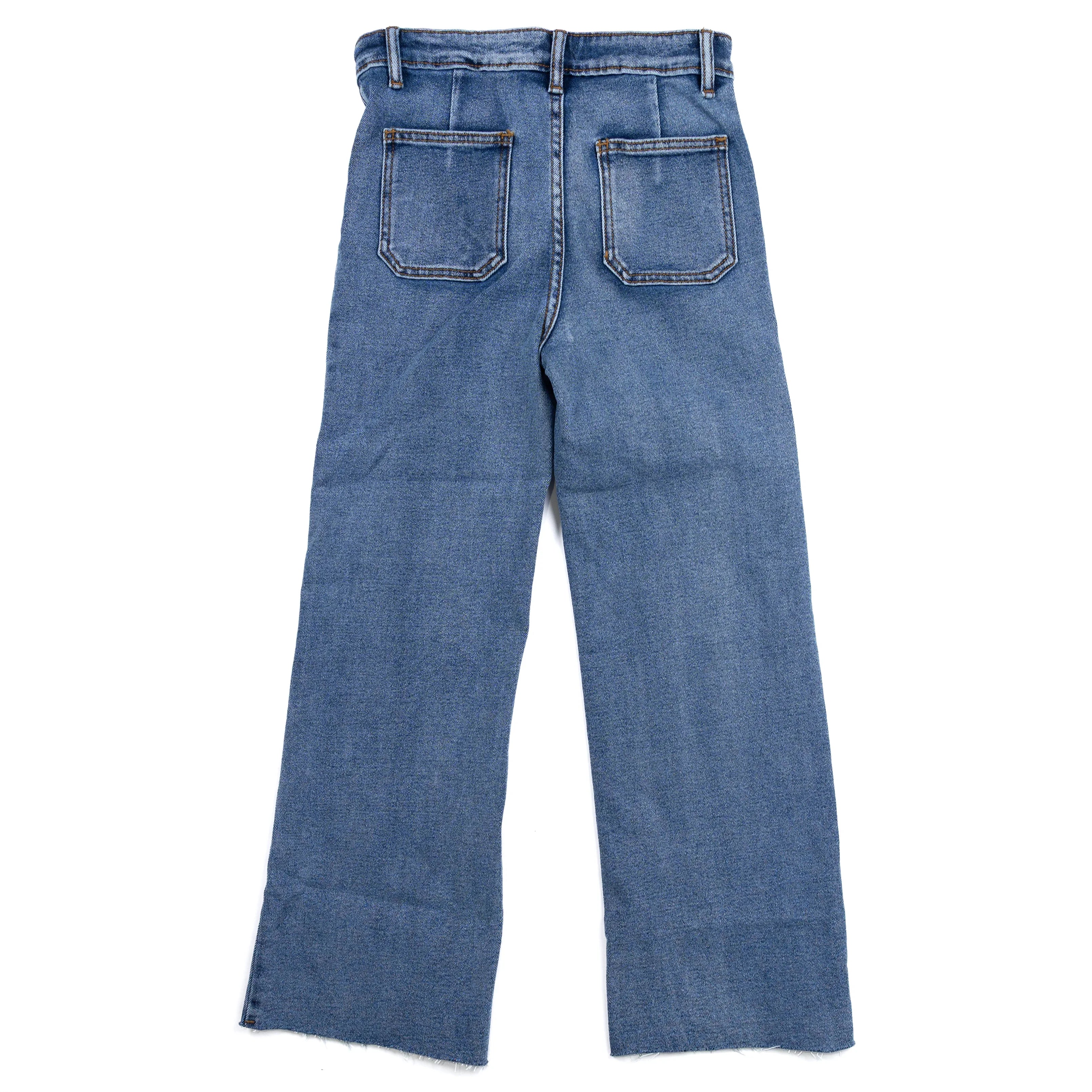 Girl's Twisted Filly Floral Embroidered Jeans