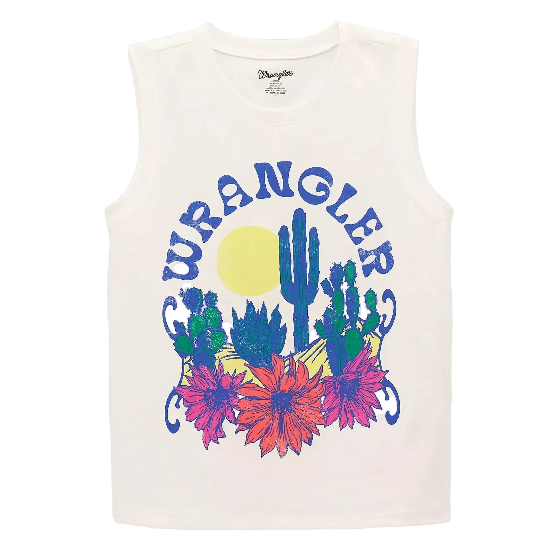 Girl's Wrangler Cacti Florals Graphic Tank 112379448