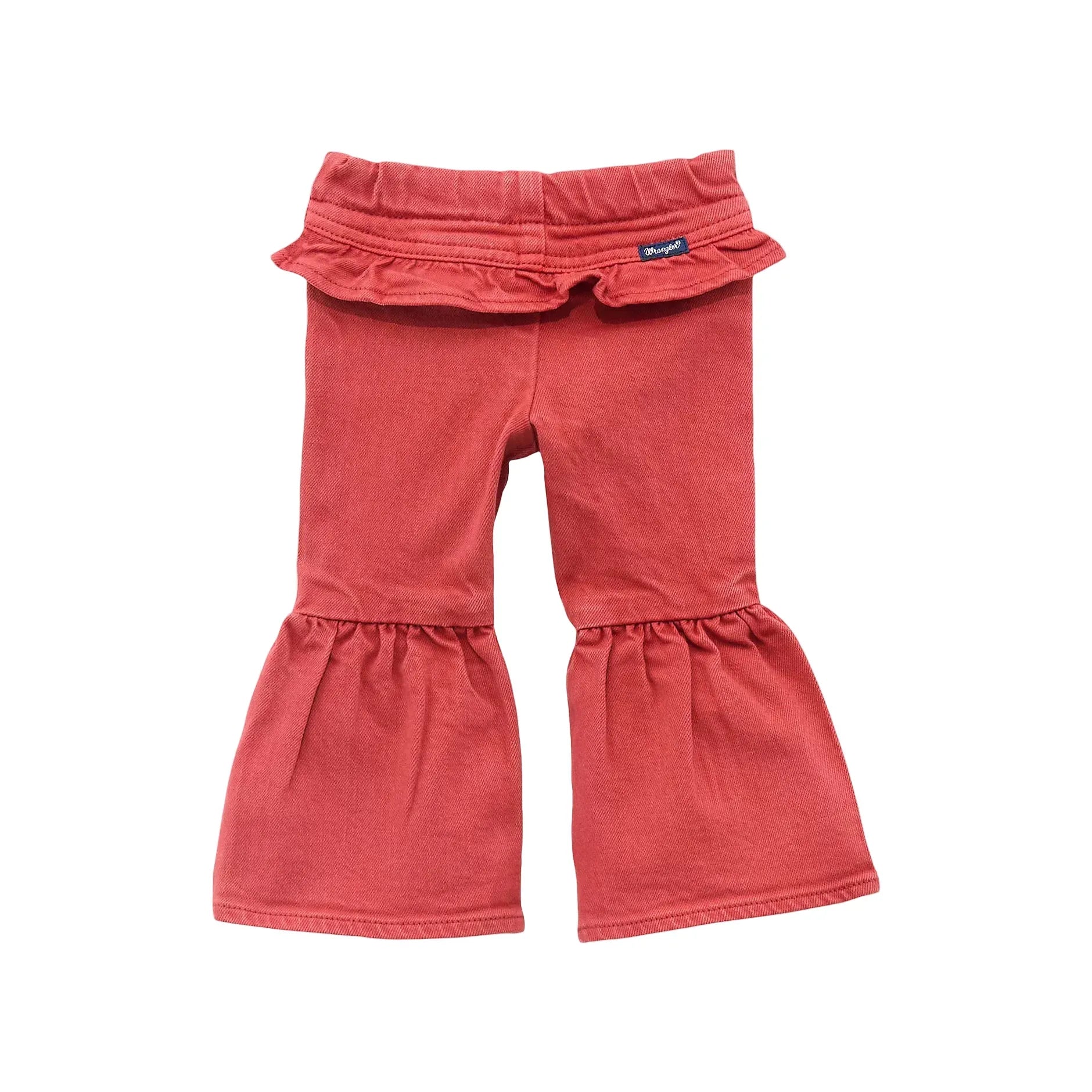 Girl's Wrangler Vibrant Ruffle Leg Flare Jean