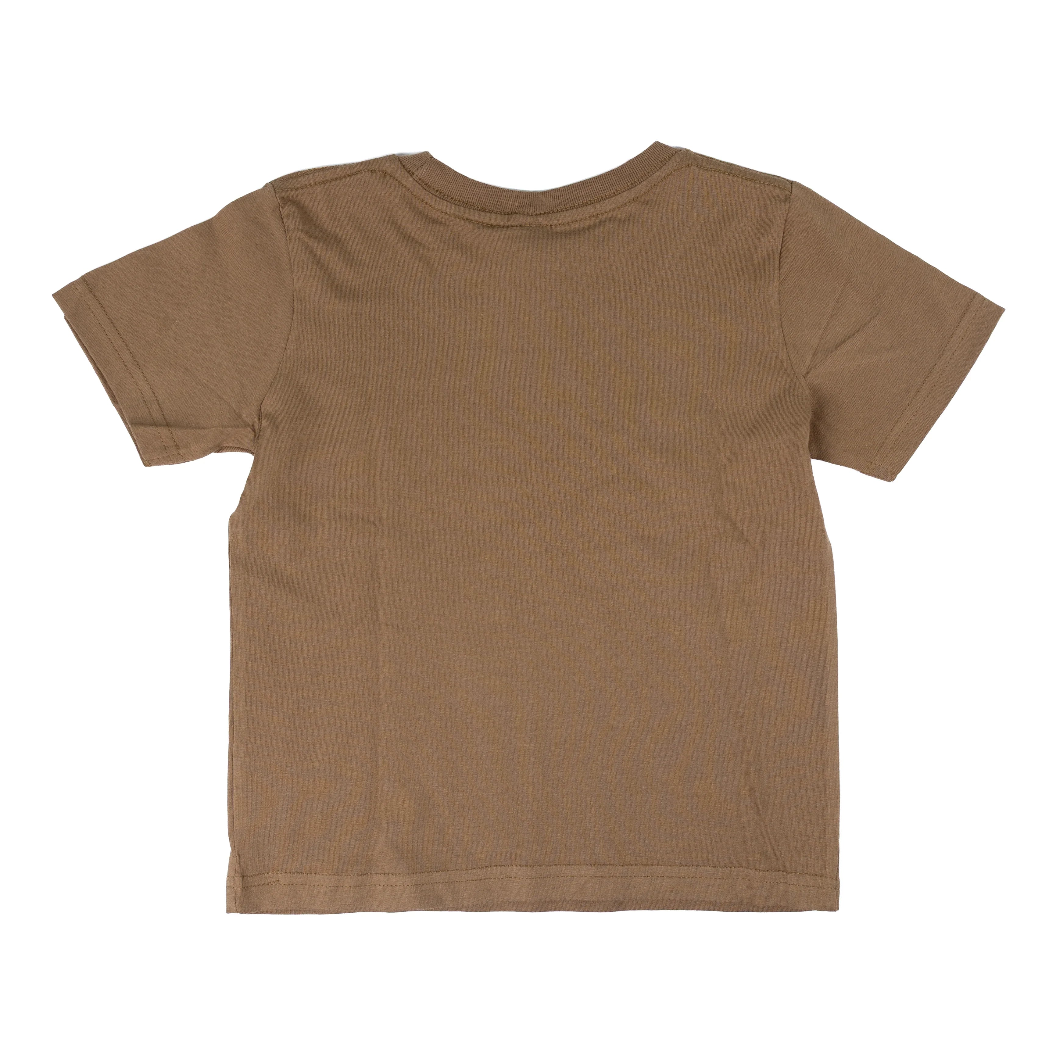 Girl's Youth Brown Bucking Horse Short Sleeve T-shirt