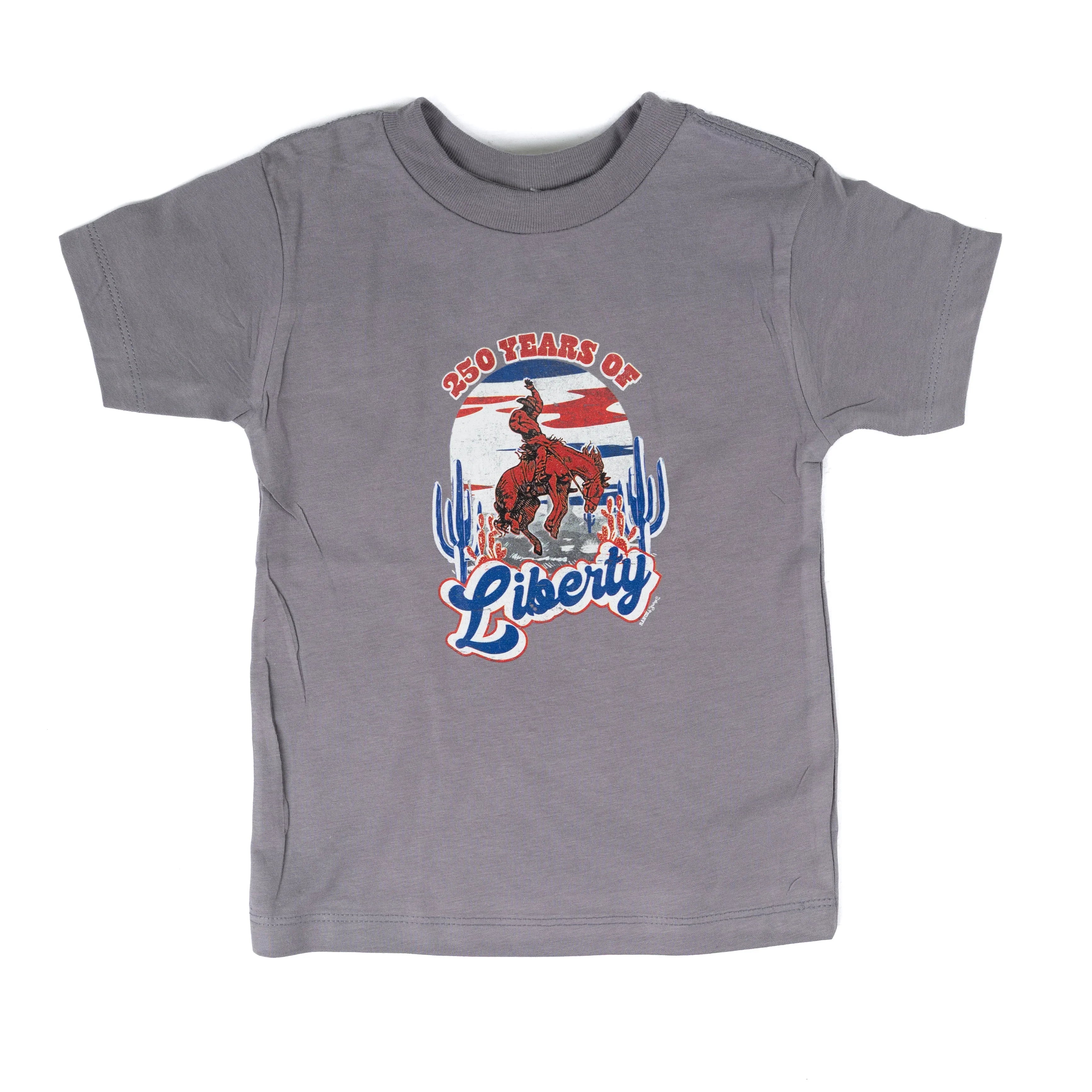 Girl's Youth Gray 250 Years of Liberty T-shirt