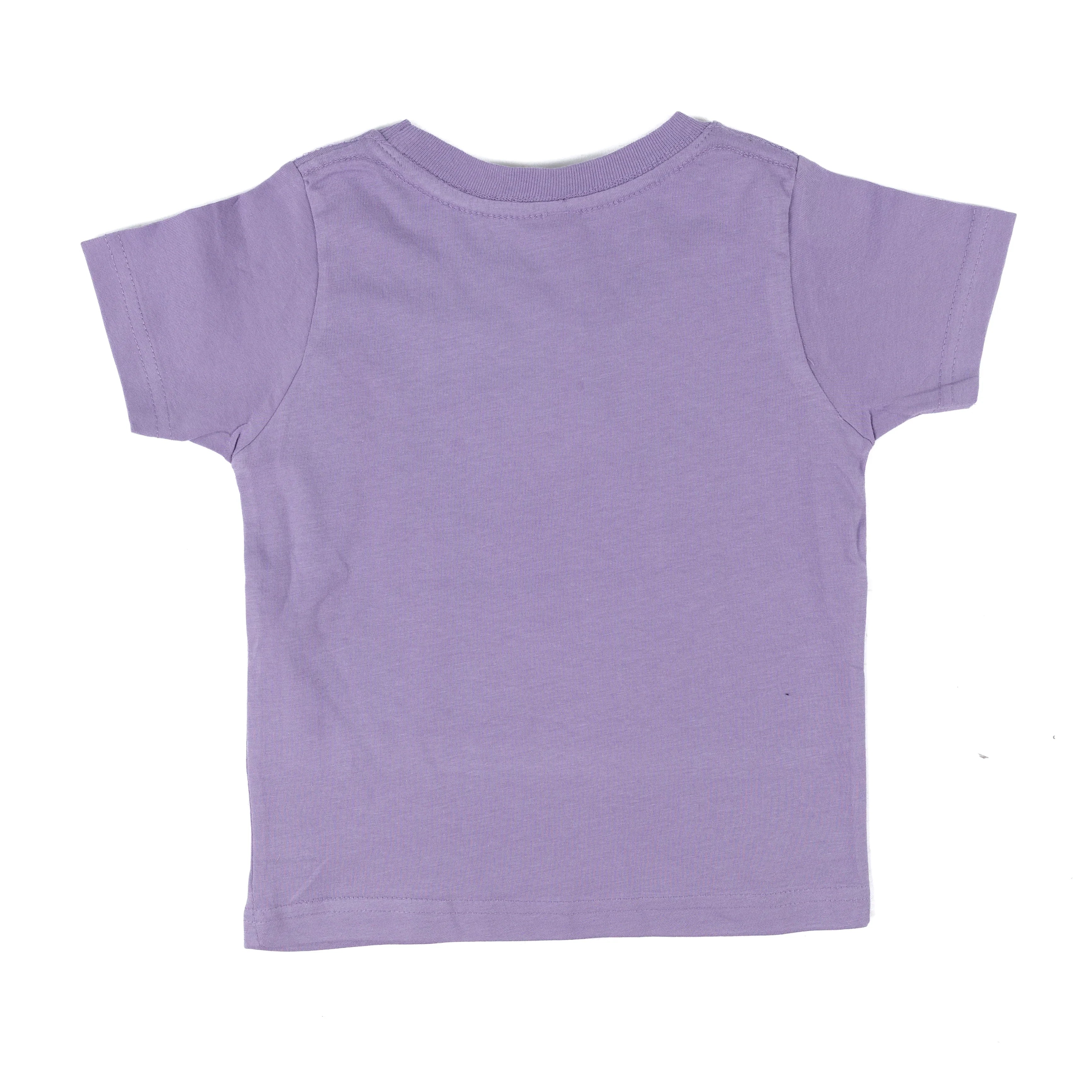 Girl's Youth Short Sleeve Purple Bucking Star T-shirt