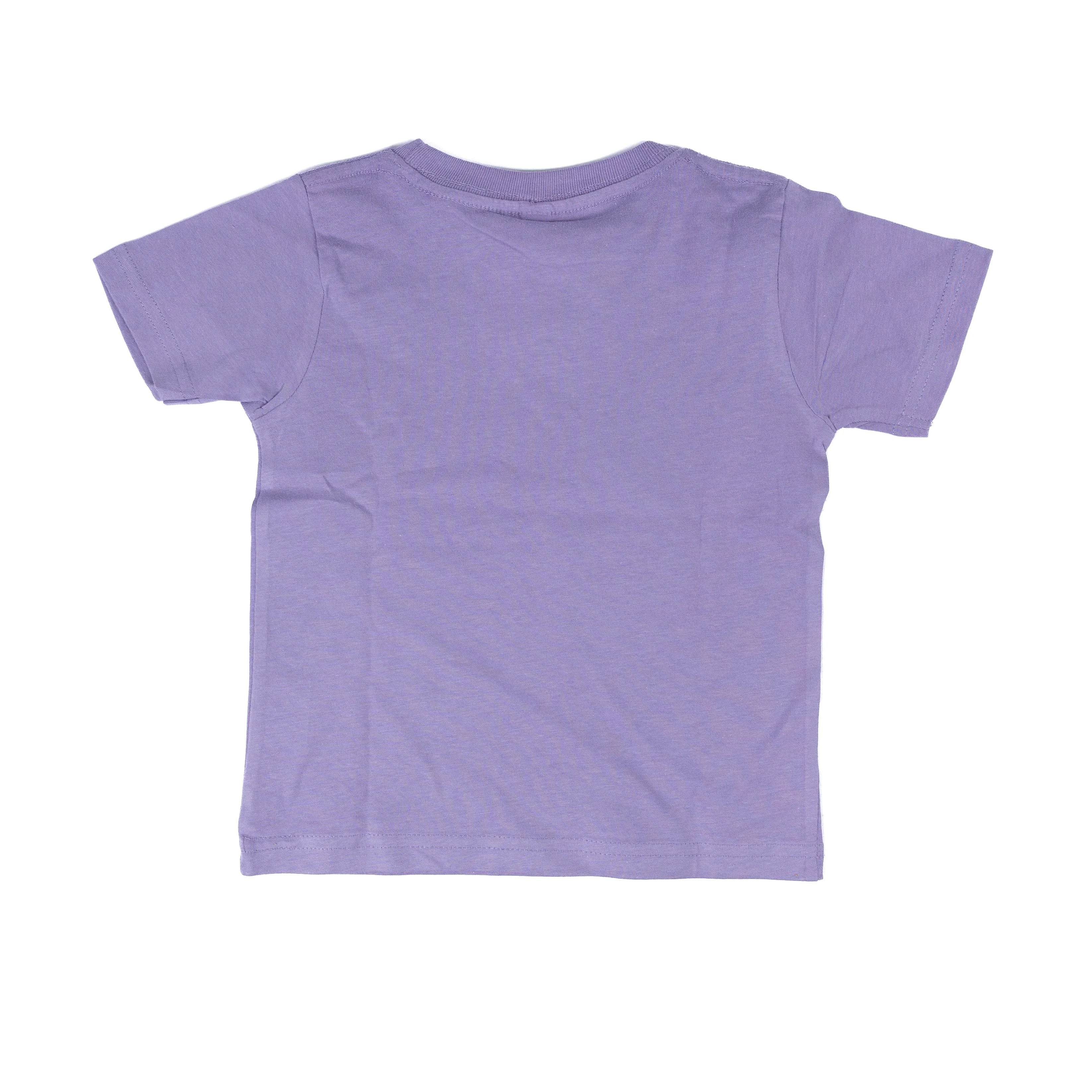 Girl's Youth Short Sleeve Purple Hats and Saddles T-shirt
