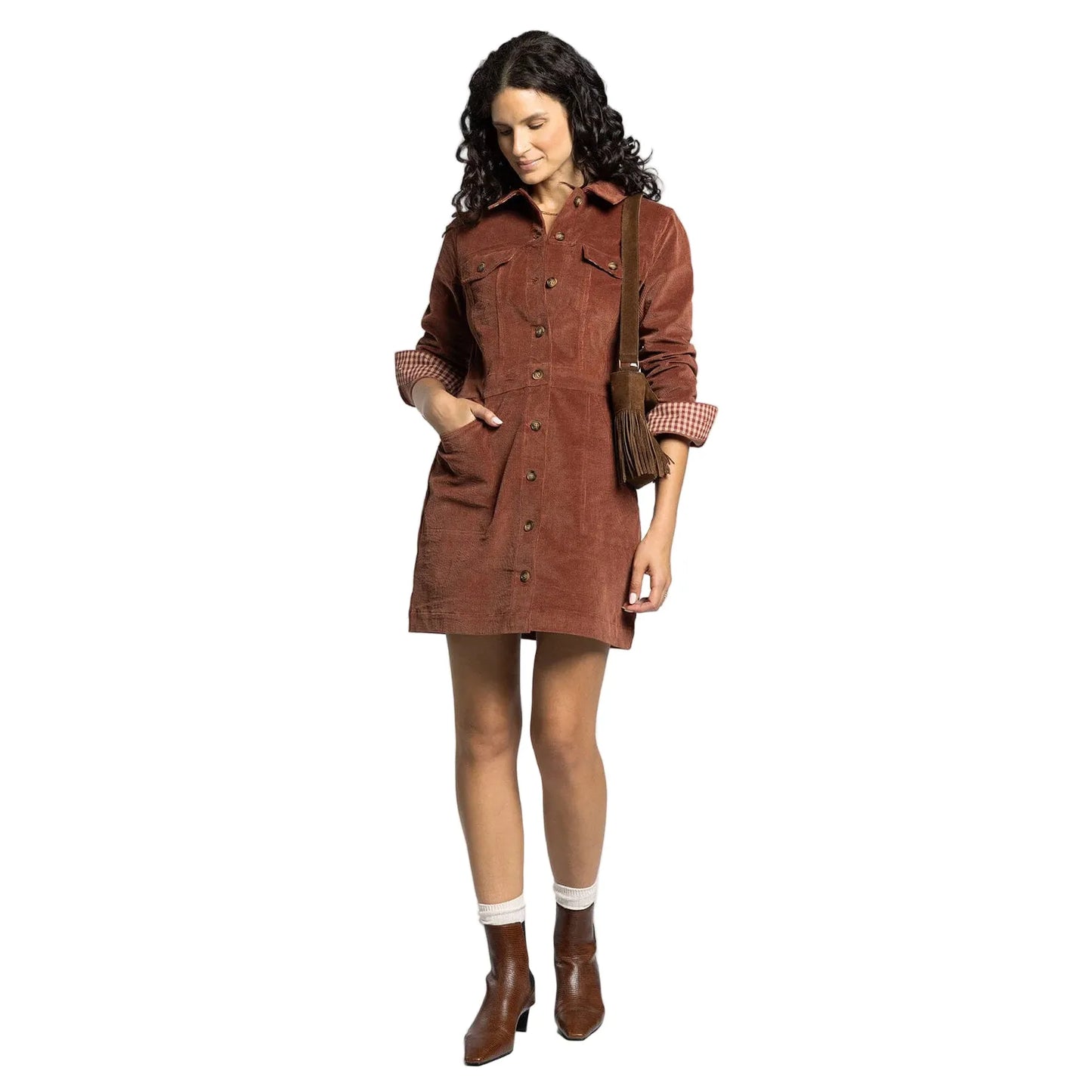 Women's Thread and Supply Gladys Dress Rustic Brown D1801PWCTS