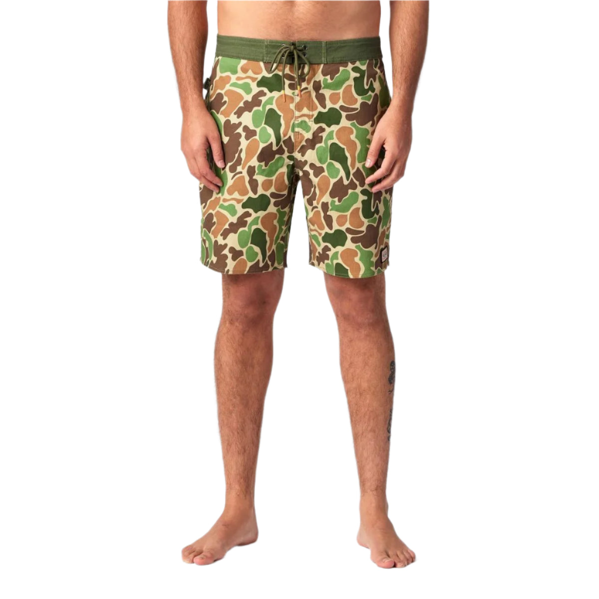 Men's Seager Boardshort Duck Camo Goldmine Trunks - Crazy House Western Wear