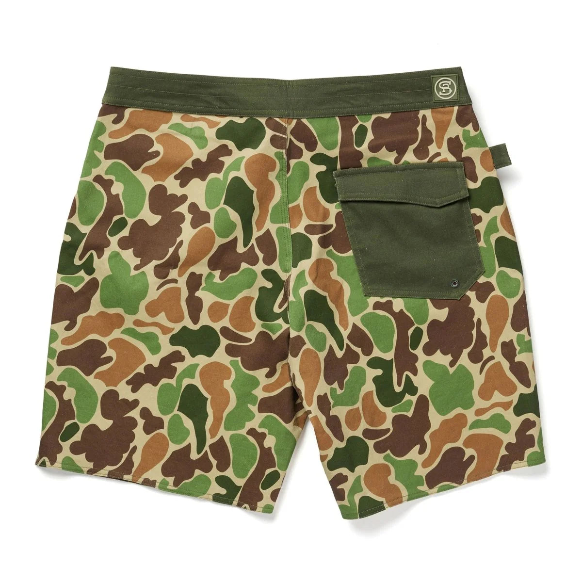 Men's Seager Boardshort Duck Camo Goldmine Trunks - Crazy House Western Wear