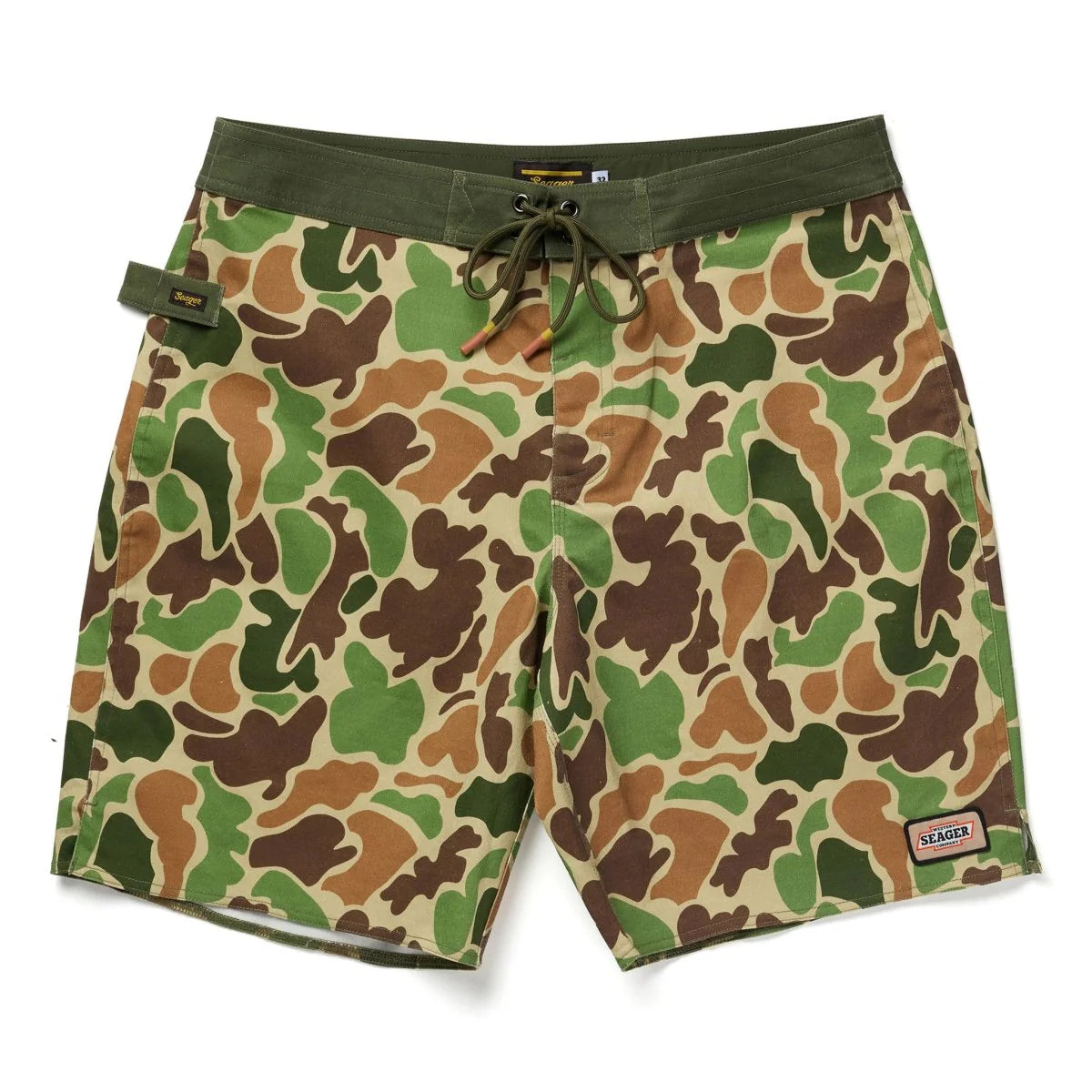 Men's Seager Boardshort Duck Camo Goldmine Trunks - Crazy House Western Wear