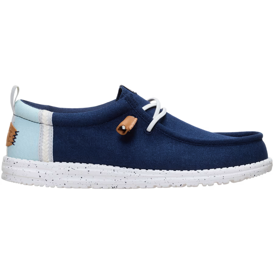 Men's Hey Dude Navy Blazer Wallt Craft Linen Casual Shoes 43086-4UX