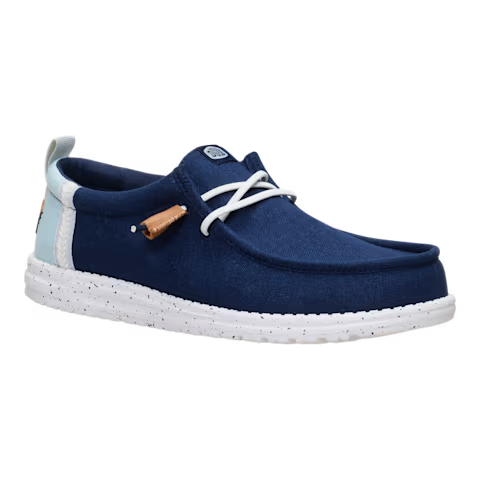 Men's Hey Dude Navy Blazer Wallt Craft Linen Casual Shoes 43086-4UX