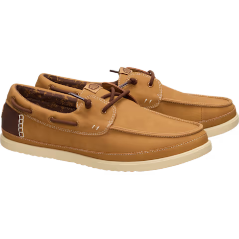 Men's Hey Dude Bone Brown Harbor Lo Classic Casual Shoes 45139-2LI