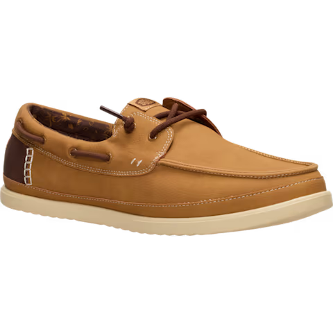 Men's Hey Dude Bone Brown Harbor Lo Classic Casual Shoes 45139-2LI