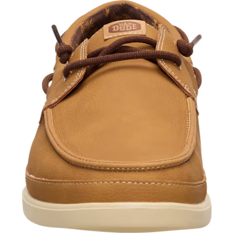 Men's Hey Dude Bone Brown Harbor Lo Classic Casual Shoes 45139-2LI