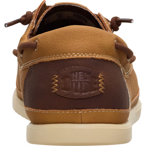 Men's Hey Dude Bone Brown Harbor Lo Classic Casual Shoes 45139-2LI