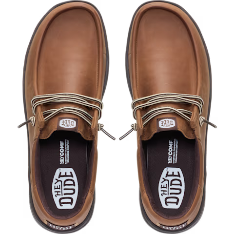 Men's Hey Dude Paul Full Grain Leather Casual Shoes 45157-2LU