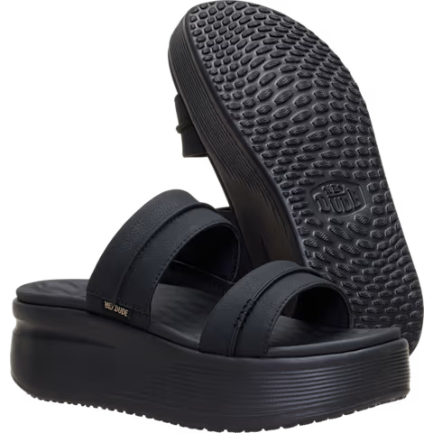 Women's Hey Dudes Black Austin Slid Classic Sandals 45256-001