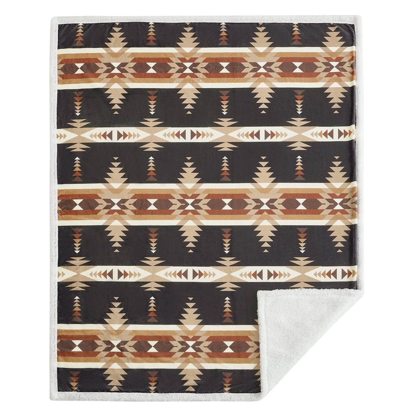 HiEnd Yosemite Campfire Sherpa Throw Blanket