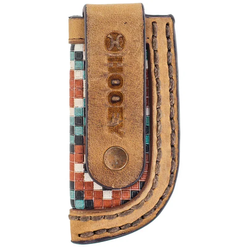 Hooey "Takoda" Tan and Aztec Knife Sheath HKS019-TNAZ